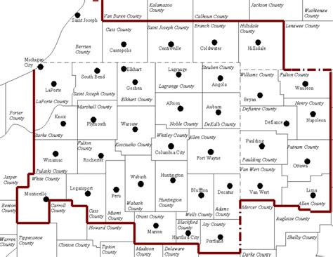 Fort Wayne Zip Code Map Indiana