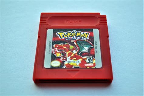 Pokemon Red Gameboy Cartridge Game Editorial Photo Image Of Acclaim