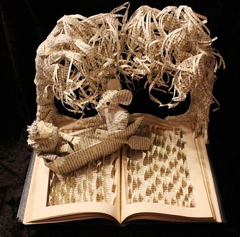 Paper Sculptures Depicting Wondrous Worlds From Books
