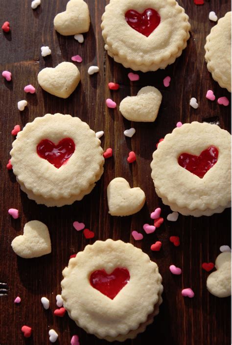 Red Heart Valentines Day Cookies