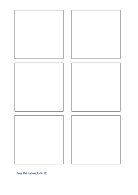 Blank Square Template Printable Pdf Download