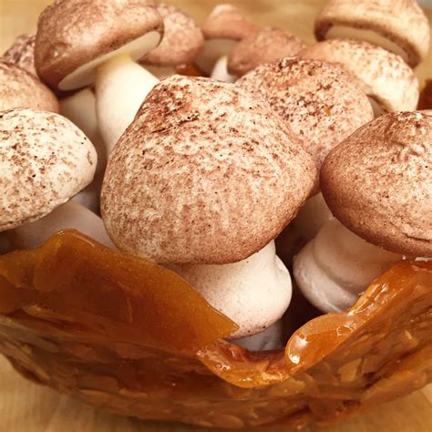 Mushroom Meringues And Almond Basket Stuffed Mushrooms Meringue