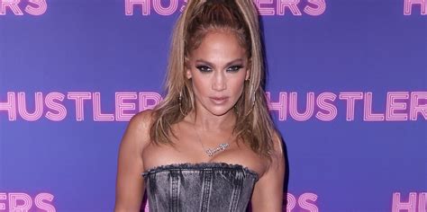 Jennifer Lopez Wears Balmain Denim At The Hustlers Screening Popsugar Fashion