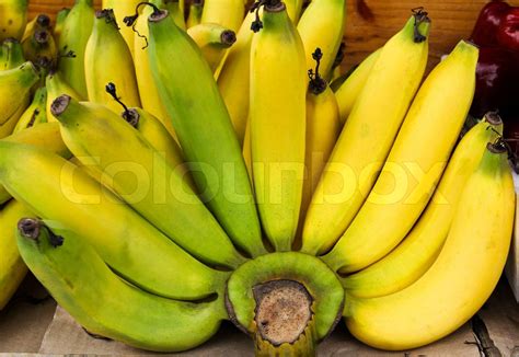 Bunch Of Bananas Stock Image Colourbox