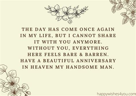 Happy Anniversary In Heaven Wishes For Loved Ones