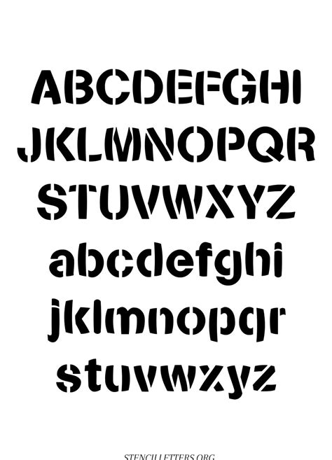 Premium Pdf Printable Letter Stencils Stencil Letters Org