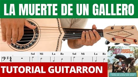 La Muerte De Un Gallero Guitarrón Vicente Fernández Tutorial Youtube
