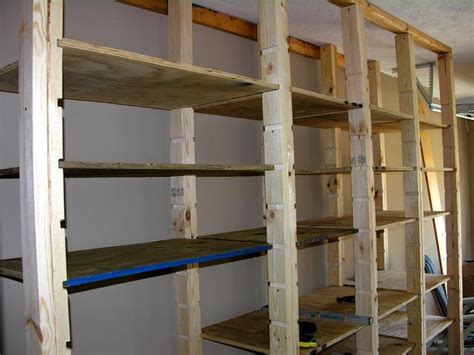 All you need to build the shelves are twelve 2x4s, one sheet of osb and a few tools. 20 DIY Garage Shelving Ideas | Guide Patterns