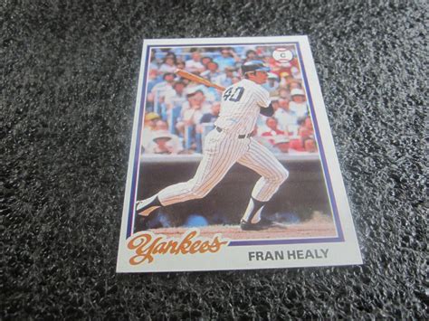 1978 Topps Vintage Mlb Card Fran Healy Yankees 582 Ebay