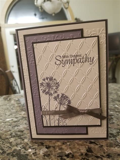 Beautiful Sympathy Card Sympathy Cards Handmade Stampin Up Sympathy