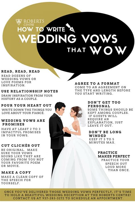 wedding vows that wow roberts centre
