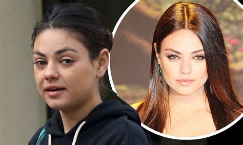 Mila Kunis Reveals Her Flawless Skin As She Goes Make Up Free