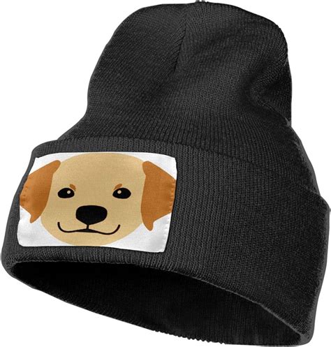 Dog Cartoon Mens And Womens Winter Beanie Hats Warm And