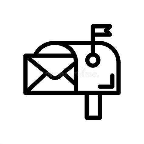 Email Mailbox Icon Vector Illustration Design Stock Vector