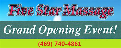 Massage Therapy Five Star Massage Plano Tx
