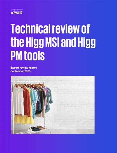 Technical Review Of The Higg Msi And Higg Pm Tools Sustainable