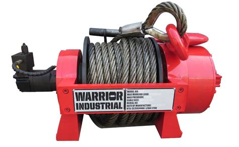 warrior spartan 5000 12v electric winch with synthetic rope ninja power tools