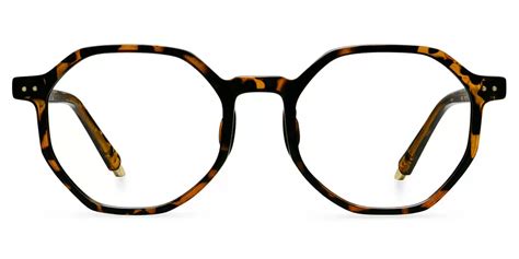 Ch2812 Oval Tortoise Eyeglasses Frames Leoptique