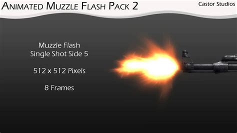 Animated Muzzle Flash Pack 2 Youtube