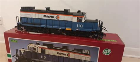 G Scale 45mm Vn Mint Lgb 2055 Alco 110 White Pass And Yukon Bluewhite