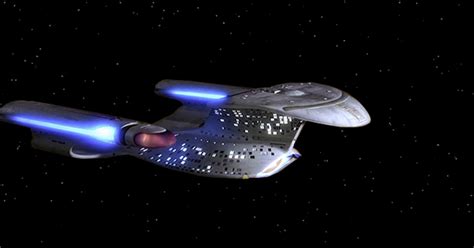 Uss Enterprise D Real Time Star Trek Series Galaxy Class Stardrive Section
