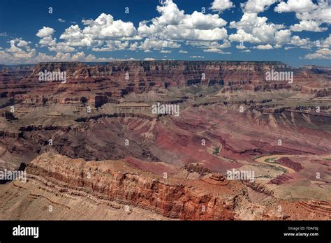 View From Lipan Point Cloudy Sky South Rim Colorado River Grand