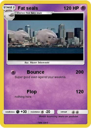 Pokémon Fat Seals 1 1 Bounce My Pokemon Card