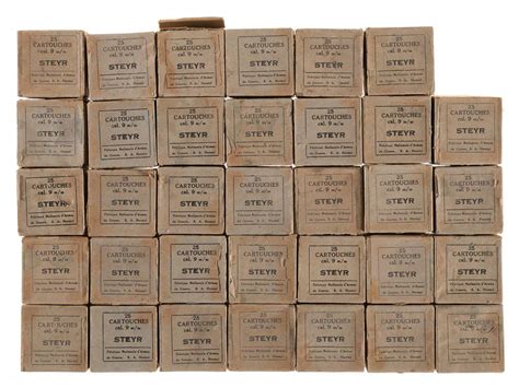 875 Rounds Of Fabrique Nationale 9mm Steyr Ammunition In Boxes