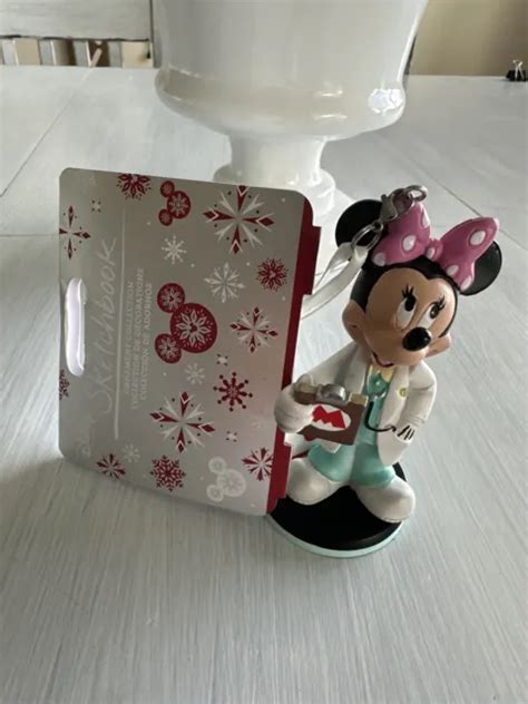 Disney Store Minnie Mouse Doctor Nurse Figural Christmas Ornament Nwt