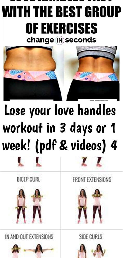 Lose Your Love Handles Workout In Days Or Week Pdf Videos