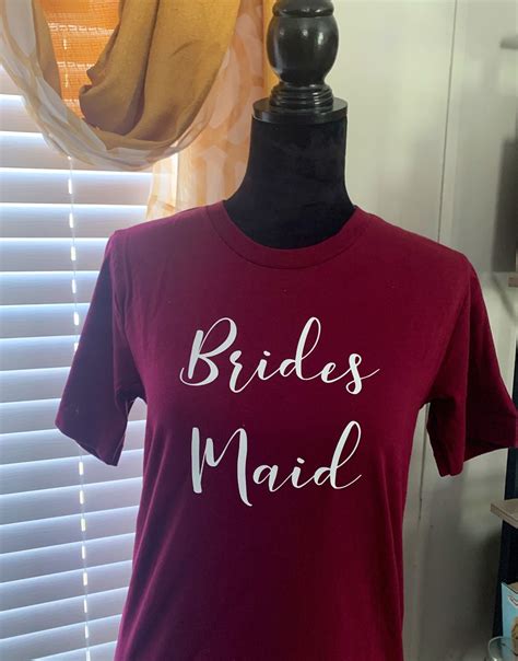 Bridesmaid T Shirts Etsy