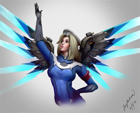 Mercy And Combat Medic Ziegler Overwatch And 1 More Drawn By Jowy