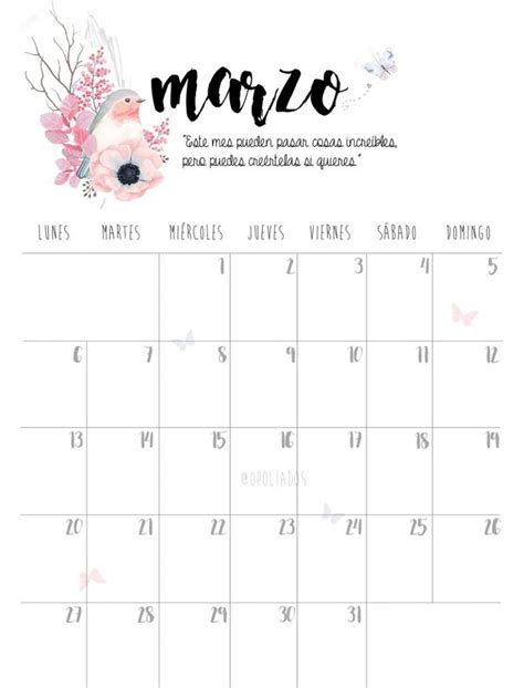 Recopilación Calendarios De Marzo 2017 Calendario De Marzo