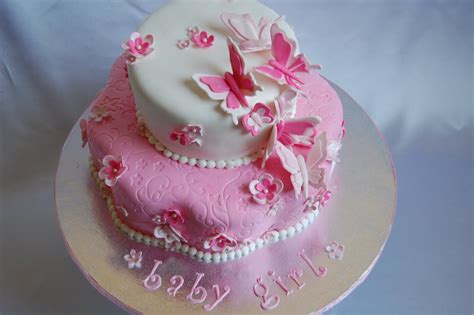 Customised Cakes By Jen Butterflies And Flowers Baby Shower