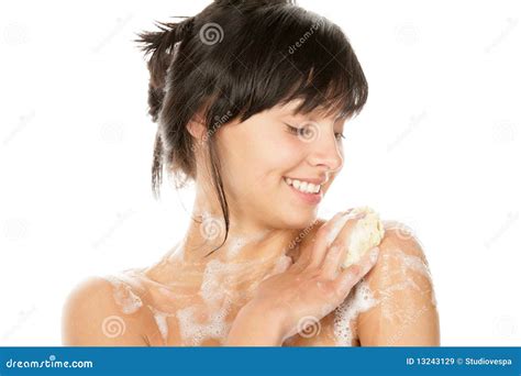 Woman Bathing Stock Image Image Of Background Fresh 13243129