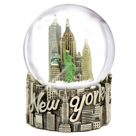 Skyline New York City Snow Globe 80mm Globe 45 Inches Tall From Nyc