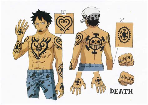 One Piece Trafalgar Law Tattoos