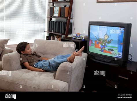 Boy Watch Tv Cartoon High Resolution Stock Photography And Images Alamy