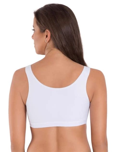 Jockey Women Bras White Slip On Active Bra