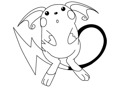 Blank Pokemon Coloring Pages Pikachu Coloring Page