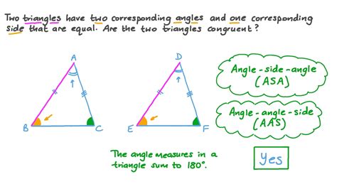 Question Video Using Triangle Congruence Criteria To Establish