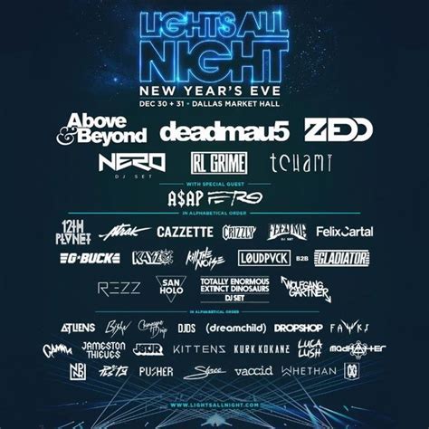 Lights All Night Reveals Full Nye Lineup Festival Discount Black