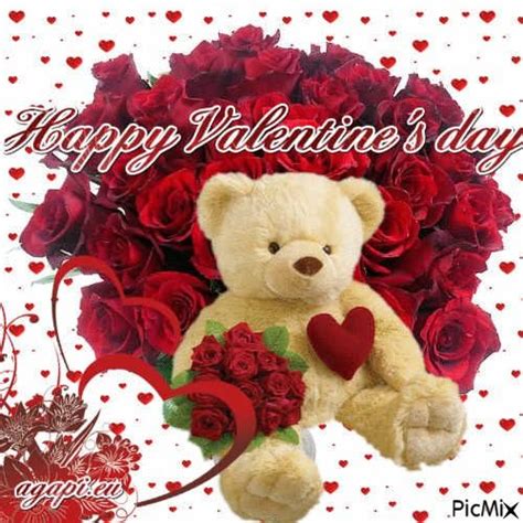 Teddy Bear Heart Happy Valentines Day Pictures Photos And Images For