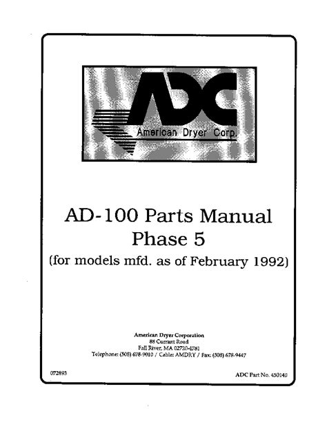 Adc Ad 100 Phase 5 Service Manual Download Schematics Eeprom Repair