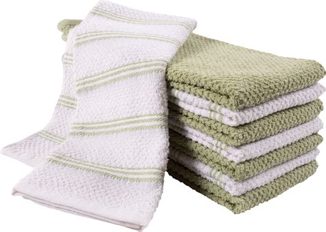 Pantry Piedmont Kitchen Towels Set Of 8 16x26 Inches 100 Cotton