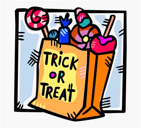 Vector Illustration Of Trick Or Treat Bag Of Halloween Halloween