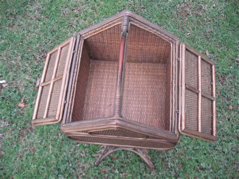 Rare And Special Antique Victorian Wicker House Sewing Stand Circa