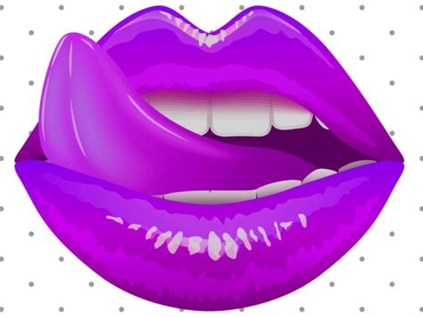 Purple Lips Pngbiting Lips Tongue Art Lips Dripping Lips Etsy