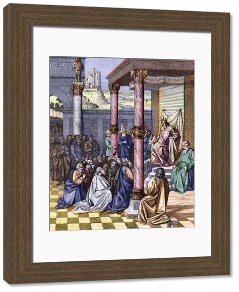 print of cyrus ii the great 580 bc 530 bc king of persia freed the judeans exiled to