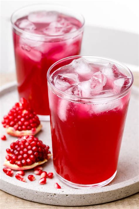 Sparkling Pomegranate Juice Drink To Reduce Inflammation Healthy